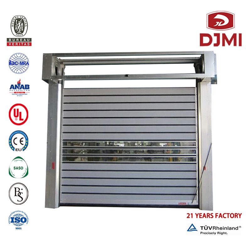 New Design Aircraft segment garage Gate Output FACTORY PRICE New 50mm Heavy Aluminum garage Gate Automatic repliement Gate Hot - door White High - frame replied Profile 8 * 7 porte de garage
