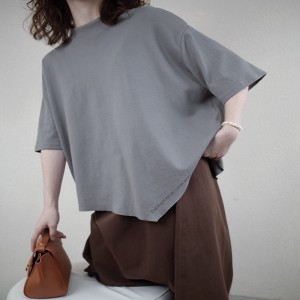 Conception large, simple, col rond, couture, manches, loisirs, coton, coton, coton, ultra - personnalisé, 12631 t - shirts.