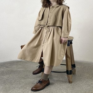 Large Design simple Fashion fashion impression couleur coton ultra - large personnalisé 19572 chemise robe + gilet