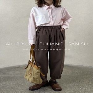 Pantalons pour femmes amples qui sont conçus pour s\'adapter à toutes les occasions, le plus confortable style décontracté en coton lin personnalisé 11713 Pantalon élégant et ample