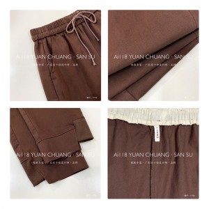 Pantalons amples pour femmes, pour toutes les occasions, le plus confortable style décontracté coton lin personnalisé 11726 pantalons élégants et amples