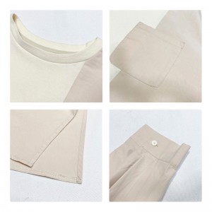 Wireless Design simply Circular style suture Sleeve style Leisure Pure Cotton