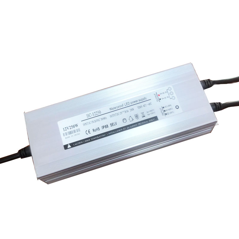 250W - 12v - 20.83a LED Lamp Switch Power Light input 100 - 245vac