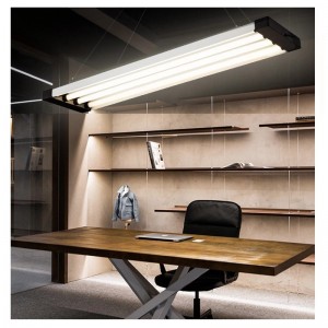 Bureau centre commercial lustre de bureau lustre lustre lustre simple plafonnier d\'angle en forme de bande haute puissance
