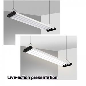 Bureau centre commercial lustre de bureau lustre lustre lustre simple plafonnier d\'angle en forme de bande haute puissance