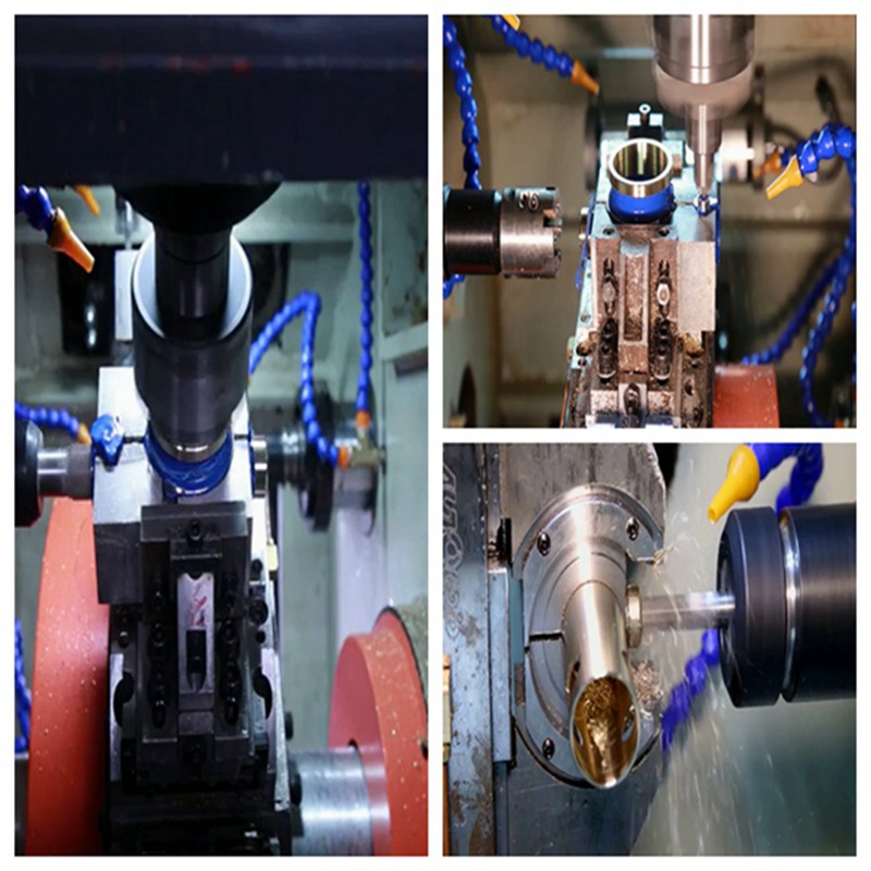 Machine de transfert rotative de robinet à tournant sphérique de filtre à neuf axes à huit stations à trois directions