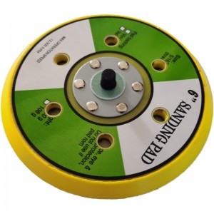 Disque de sauvegarde de 125 mm 5 pouces fourni en usine, support en caoutchouc abrasif, 150 mm M14, patin de ponçage pneumatique