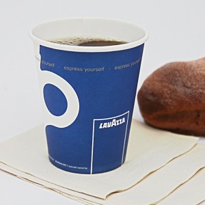 Tasse de compost biodégradable en papier kraft à paroi simple de qualité alimentaire écologique pour boisson chaude