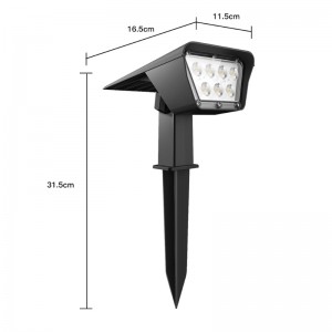 Projecteur solaire de jardin