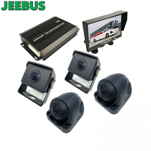 Souper HD 3D voiture 360 ​​degrés Surround système de surveillance de la vue des oiseaux 4 * 180 degrés caméra pour l\'aide à la sécurité de conduite de camion