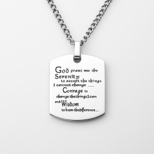 Étiquette militaire en acier inoxydable bijoux pour femmes pour hommes Étiquette inspirante neaklace chien pendentif