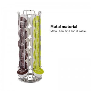 Tmj PP - 581 support de capsule de café métallique personnalisé respectueux de l\'environnement support d\'accessoires de cuisine support d\'affichage de café