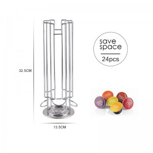 Tmj PP - 581 support de capsule de café métallique personnalisé respectueux de l\'environnement support d\'accessoires de cuisine support d\'affichage de café