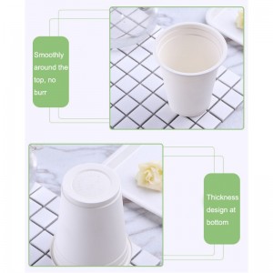 Tasses à café compostables écologiques imprimées sur mesure tasses jetables d\'amidon de maïs