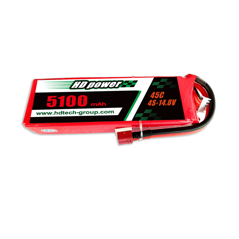 HD Power 5100mah 45c 4S 14,8v Lithium Battery