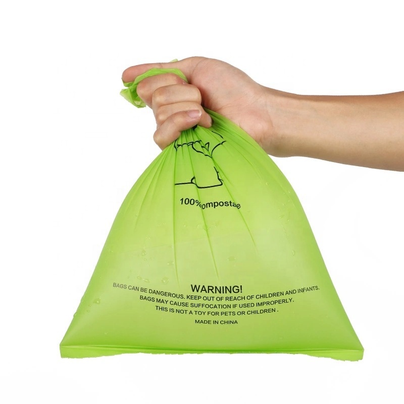 Sacs biodégradables pour animaux de compagnie sacs de merde compostables sacs biodégradables pour amidon de maïs