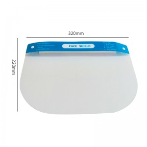 2021 EN 166 Protection faciale Écran facial antibuée Visière de protection intégrale sans rayures