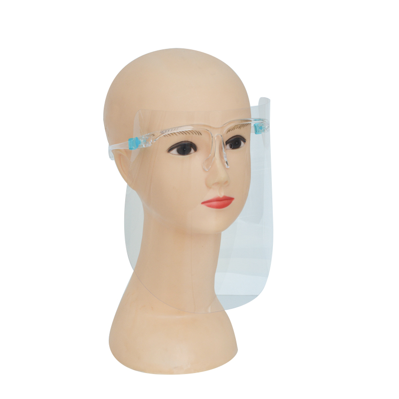 2021 Stock d'usine Bouclier de protection complète du visage Bouclier facial Visière transparente Bouclier facial pour lunettes
