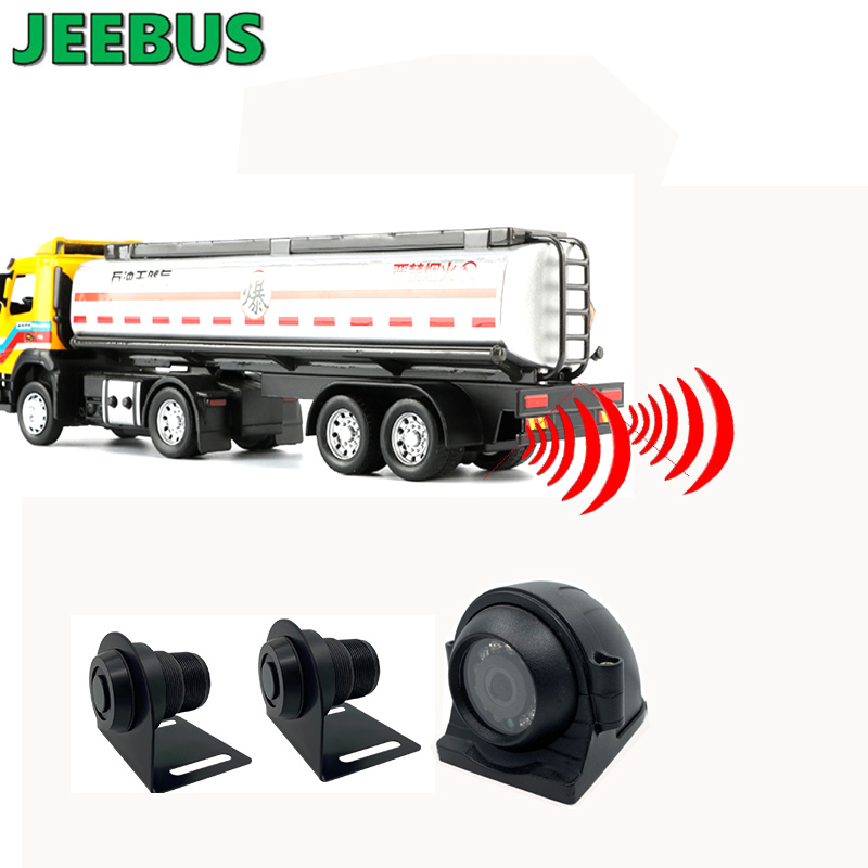 Caméra de recul de secours de camion-citerne de haute qualité avec affichage du capteur de stationnement de détection de radar numérique par ultrasons sur 7