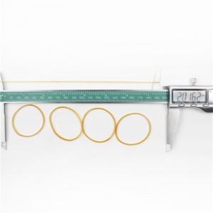 Usine de bande de caoutchouc transparente jaune anti-âge haute élasticité anneau en caoutchouc personnalisable en gros