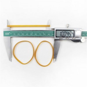 Fabricants bandes de caoutchouc élargies personnalisées jaune transparent industrie de la ténacité à haute élasticité bandes de caoutchouc agricoles