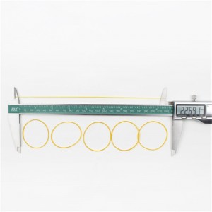 Fabricants de bande de caoutchouc en gros haute élastique mince bande de caoutchouc regroupant l\'argent cravate fleur anneau en caoutchouc