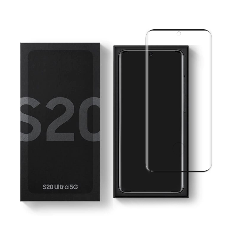 Film d'écran en verre trempé chaud 9h de haute qualité pour le super épargnant d'écran Samsung s21