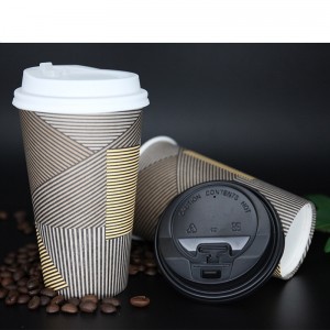 Tasse à café jetable en papier à paroi simple