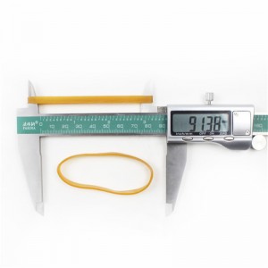 Fabricant personnalisé élargi jaune transparent résistant aux hautes températures bande de caoutchouc industrielnon-shifting