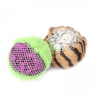 Jouet de chat de boule de feuille d\'étain