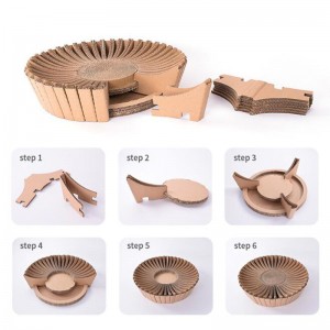 Nid à gratter de chat de papier de tournesol