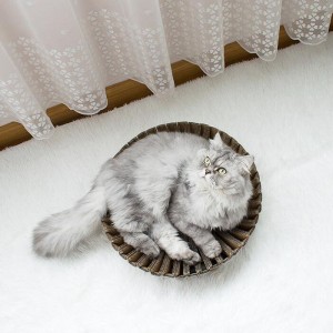 Nid à gratter de chat de papier de tournesol