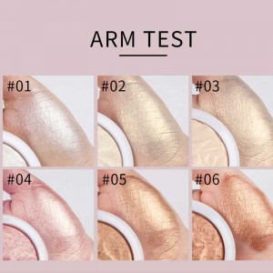 Étiquette privée de maquillage poudre de poudre de surligneur