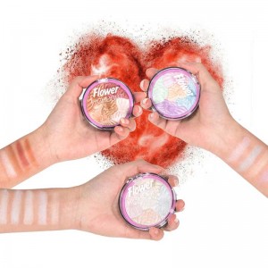 Étiquette privée de maquillage poudre de poudre de surligneur