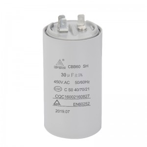 450VAC 30UF 50/60HZ C S0 40/70/21 CQC CBB60 condensateur