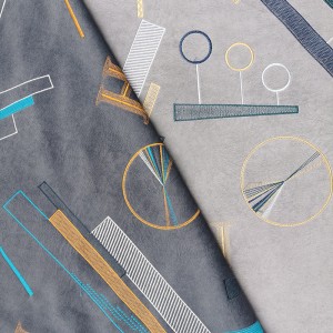 Tissu flanelle brodé BNT6868