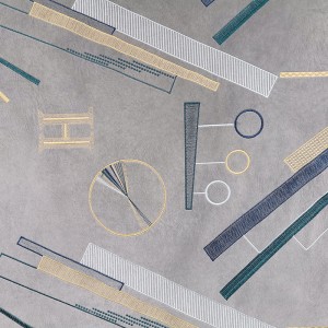 Tissu flanelle brodé BNT6868