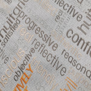 Tissu de lin en coton brodé BNT6863