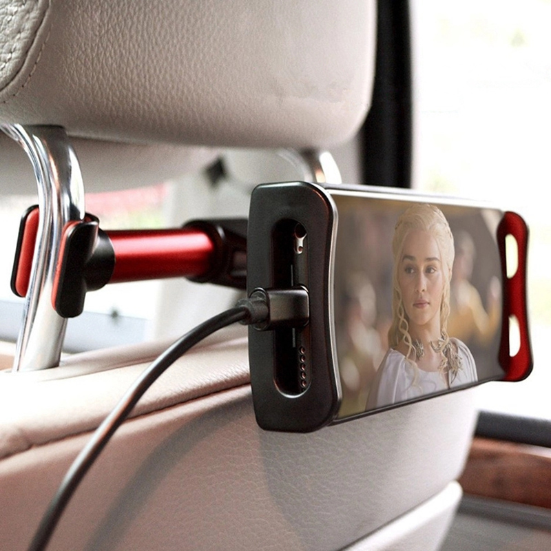 Backseat Car Mobile Porte-assisté de la voiture Tablette de téléphone de siège de voiture pour iPhone 7 8 x Ipad Samsung S8 Headet Tablet Tablet Tablet