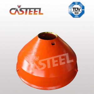 Pièces d\'usure du concasseur à cône HP500, concave et manteau