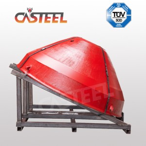 Chine OEM de doublures de concasseurs concave, manteau de gouttoir et concaves