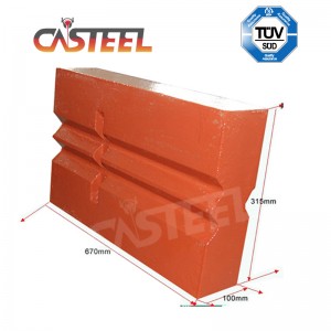 Pièces de concasseur pour le recyclage des déchets de construction et de l\'asphalte