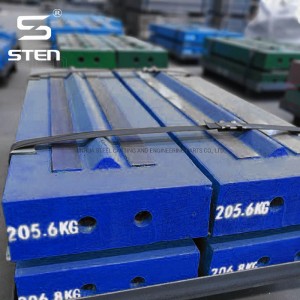 McColsky I54 Barre de soufflage High Chrome avec inserts en céramique