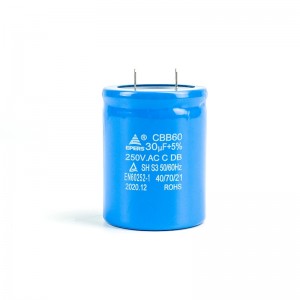 30UF 250V 50/60HZ SH S3 40/70/21 CBB60 Condensitor pour pompe à eau