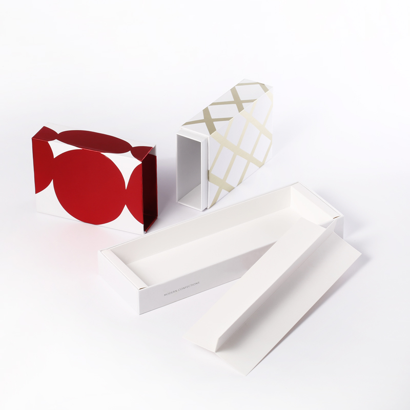 Boîte coulissante en papier rigide de papier rigide de haute qualité personnalisé pour cadeau