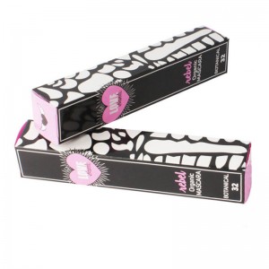 Papier d\'artnoir et rose Impression de boîte à cils