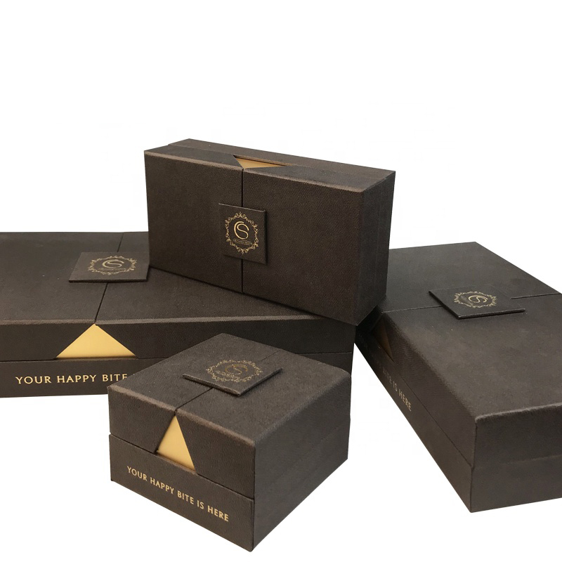 Boîte à barres de chocolatnoir de luxe sur mesure