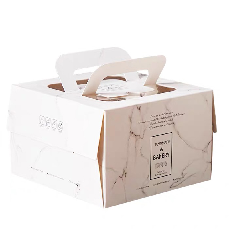 Boîte à gâteau d'anniversaire personnalisée Pliant boîte d'emballage denourriture au four