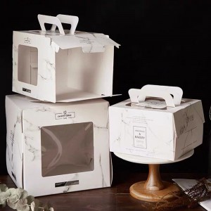 Boîte à gâteau d\'anniversaire personnalisée Pliant boîte d\'emballage denourriture au four