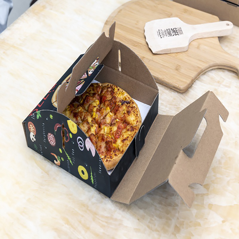 Custom Divers Taille Portable Pizza Pizza Boîte d'emballage Réutilisable Livraison ondulée Pinza Boîte